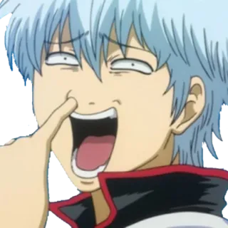 😝 Sakata Gintoki Gintama Anime, Śmieszne, Komedia, Gintama, Sakata Gintoki, Postać whatsapp sticker
