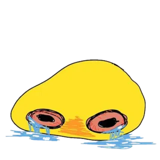 😓 crying, sad, emoji, yellow, tearful, upset telegram sticker