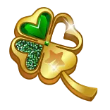 ๐ clover, shamrock, luck, gold, green, saint patricks day, sparkle, nature, symbol whatsapp sticker