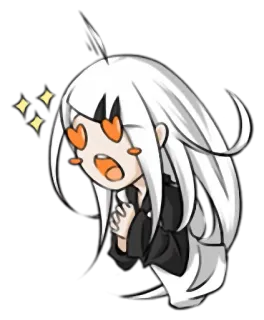 😍 Anime, Chibi, Kawaii, Amor, Corações, Brilhos, Fofo telegram sticker
