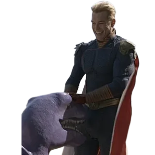 😄 Homelander The Boys Superheld, Hai, Monster, Böse, Lächeln, The Boys, Amazon Prime telegram sticker