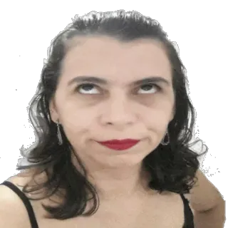 😒 vrouw, persoon, gezicht, uitdrukking, portret, ogen, make-up telegram sticker