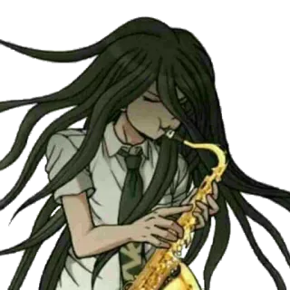🎵 Anime, Personnage, Saxophone, Musique, Musicien telegram sticker