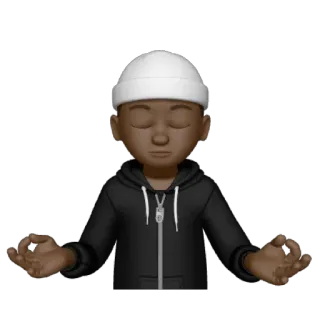 🧘‍♂️ meditação, paz, relaxamento, yoga, zen, calma telegram sticker
