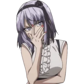 🤔 anime, girl, character, illustration, sticker telegram sticker