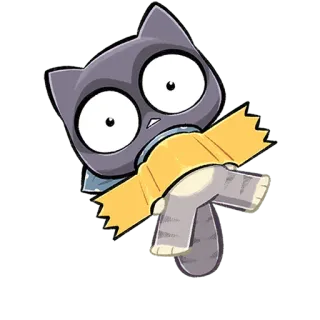 🫠 고양이, 스티커, 만화, 동물 telegram sticker