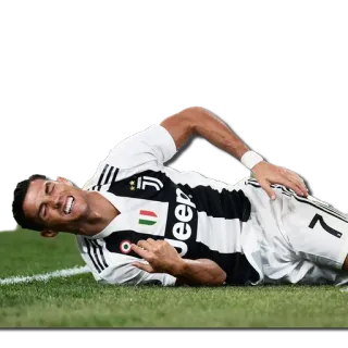 😩 Cristiano Ronaldo voetbal, American football, blessure, speler, sport telegram sticker
