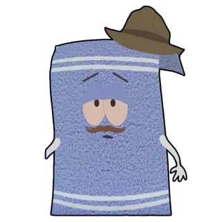🚬 Towelie South Park タオル, アニメ, 漫画, キャラクター, 面白い telegram sticker