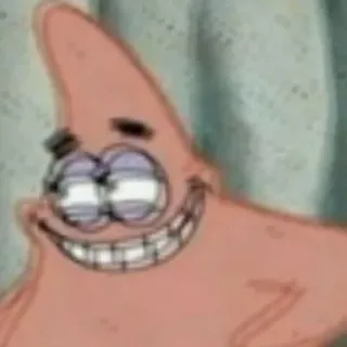 ✨ Patrick Star Spongebob Squarepants 뚱이, 스폰지밥, 만화, 니켈로디언, 밈, 웃긴 telegram sticker