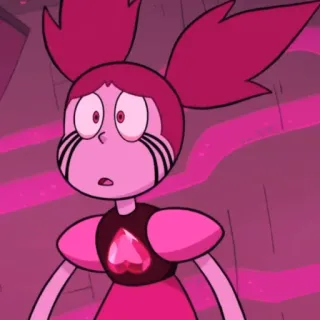 🙁 Spinel Steven Universe cartoon, character, Spinel, Steven Universe, pink, gem whatsapp sticker