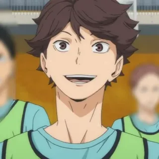 💗 Oikawa Tooru Haikyuu!! Anime, Haikyuu, Oikawa, Oikawa Tooru, Pallavolo, Personaggio, Animazione, Sorridendo telegram sticker