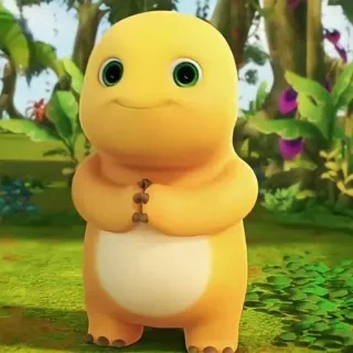 😊 fofo, dinossauro, desenho animado, adorável, monstro, personagem telegram sticker