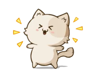 😆 kot, słodki, szczęśliwy, zwierzę, naklejka telegram sticker