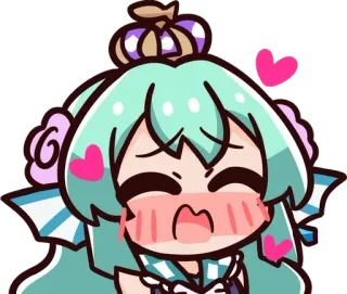 🥰 Anime, Kawaii, Fofo, Chibi, Corações, Corado telegram sticker