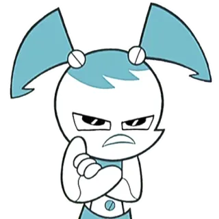 😠 Jenny Wakeman My Life as a Teenage Robot Dessin animé, Robot, En colère, Adolescent, Jenny Wakeman, Nickelodeon telegram sticker