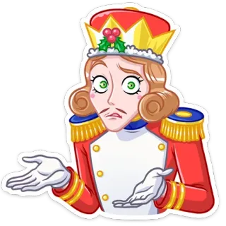 🤷‍♂️ สติกเกอร์, ภาพประกอบ, ราชวงศ์, ราชินี, ท่าทาง, ยักไหล่ whatsapp sticker