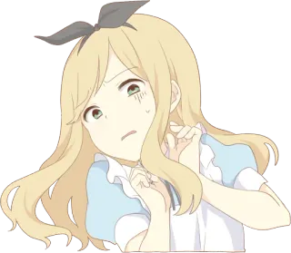 😖 Alice Alice in Wonderland alice, país das maravilhas, fofo, desenho animado, anime telegram sticker