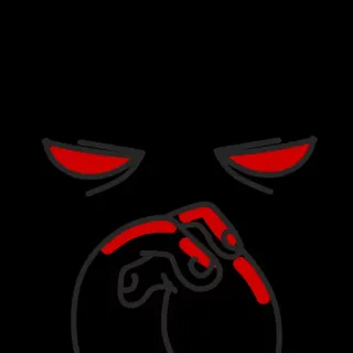 😎 dedo corazón, ofensivo, grosero, gesto, mano, ira telegram sticker
