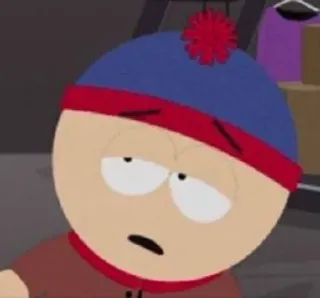 😵‍💫 Stan Marsh South Park Cartoon, Animation, Figur, Comedy, Satire, Erwachsenenanimation telegram sticker