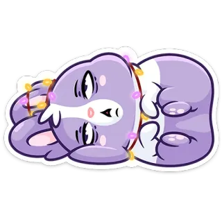 😵 pegatina, perro, lindo, animal, perezoso, vacaciones, cansado telegram sticker