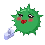 👄 Soap soap, washing, cleaning, sanitizing, cartoon, cute telegram sticker