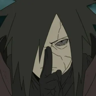 🗝 Madara Uchiha Naruto anime, manga, uchiha, villain, evil telegram sticker
