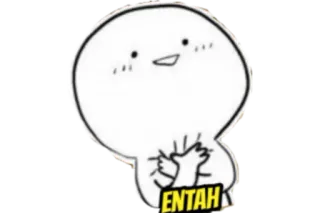 🍓 ENTAH Cartone animato, Carino, Illustrazione, Personaggio, ENTAH, ID telegram sticker