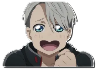 😍 Yuri Plisetsky Yuri on Ice Anime, Manga, Yuri on Ice, Yuri Plisetsky, Lindo, Dibujos animados telegram sticker