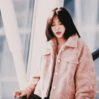 ◽️ femme, manteau, mode, fille, personne, vêtement d'extérieur telegram sticker