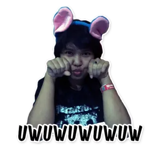 😚 UWUWUWUWUWUW uwu, fofo, rosto, expressão, pose, orelhas telegram sticker