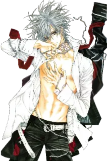😌 Anime, Manga, Masculino, Personaje, Arte, Ilustración telegram sticker