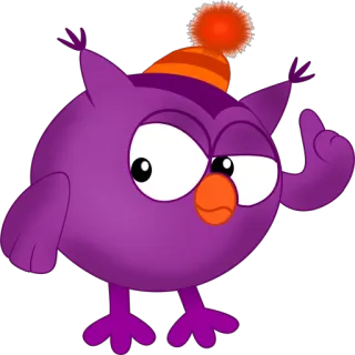 👆 dibujo animado, búho, dedo corazón, irrespetuoso whatsapp sticker