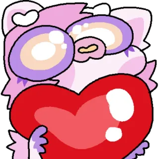 ❤️ pink creature telegram sticker