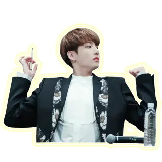 💪 Jungkook Jungkook, BTS, K-pop, chanteur, artiste, interprète telegram sticker