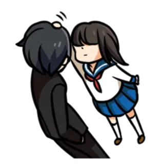 🙆‍♀ Dessin animé, Personnage, Animé, Fille, Attraper, Violence, Agression telegram sticker