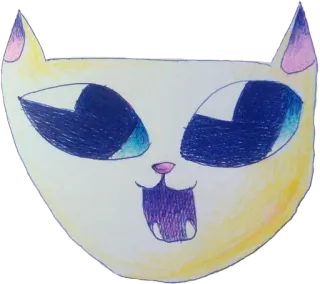😸 고양이, 동물, 귀여운, 얼굴, 그림, 만화 telegram sticker