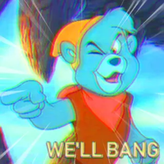 😏 WE'LL BANG グミベア, クマ, アニメ, ディズニー telegram sticker