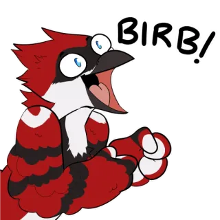 🐦 BIRB! 鳥, 漫画, 動物, かわいい, ステッカー telegram sticker