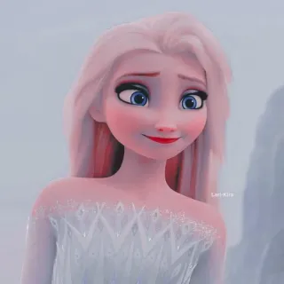 🍁 Elsa Frozen elsa, frozen, disney, dibujos animados, princesa, reina del hielo, animado, película telegram sticker