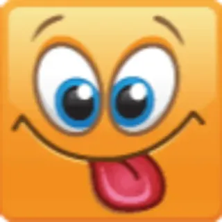😛 이모지, 얼굴, 혀, 웃긴, 표정 telegram sticker