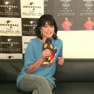 🕊 NIVERSAL UNIVERSAL
CA MUSIC INC
MCA MUSIC ING
UNIVERSAL UNIVERS
MCA MUSIC INC.
MCA MUSI
UNIVERSAL
MCA MUSIC INC
UN Halsey, 采访, 环球音乐 telegram sticker
