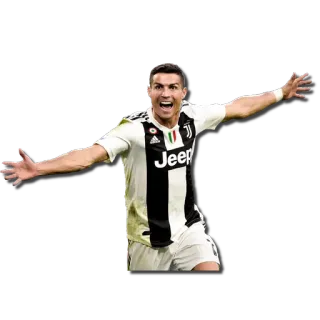 🤗 Cristiano Ronaldo voetbal, atleet, sporter, viering, Ronaldo telegram sticker