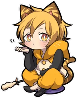 😯 애니메이션, 고양이, 귀여운, 귀여운, 만화, 만화, 치비 telegram sticker