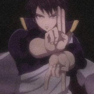 😠 anime, character, gesture, pose, action, martial arts telegram sticker