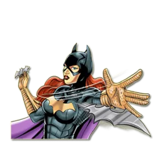 💢 Batgirl バットガール, DCコミックス, スーパーヒーロー, コミック, バットラング telegram sticker