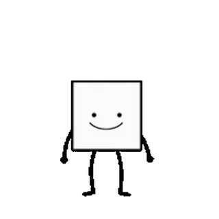 ❤️ carré, smiley, simple, géométrique, minimaliste, mignon telegram sticker