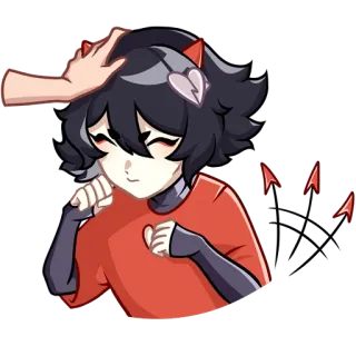 😚 anime, heart, girl, kawaii, cute, affection, comfort telegram sticker