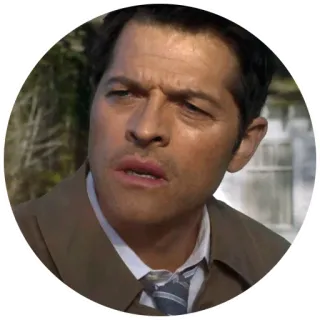 😲 Castiel Supernatural anioł, nadprzyrodzone, postać, Castiel, serial telegram sticker