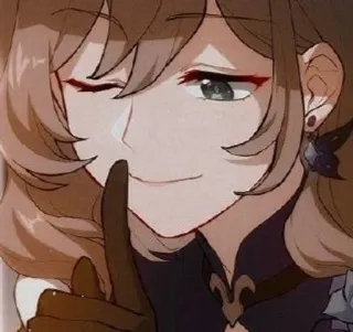 😉 anime, winking, cartoon telegram sticker