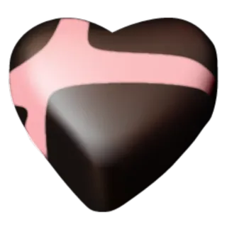 🍫 coração, amor, valentim, chocolate, doce, doce telegram sticker